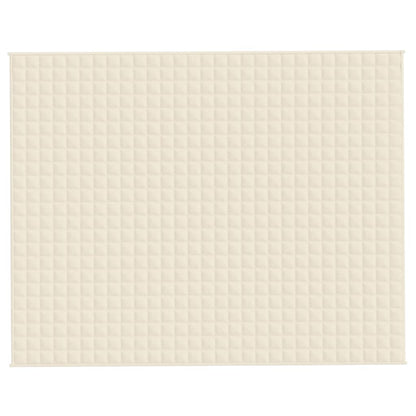 Couverture lestée Crème clair 235x290 cm 15 kg Tissu