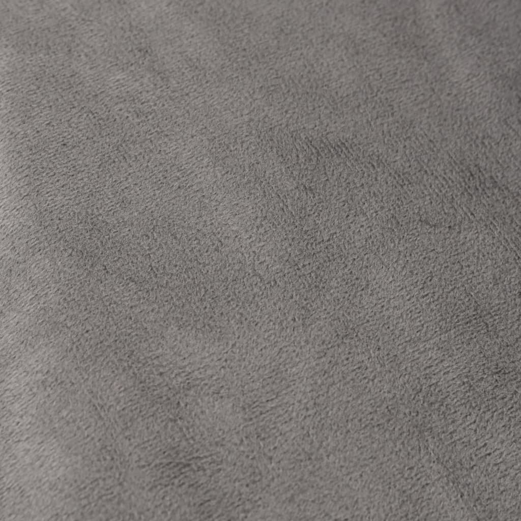 Couverture lestée avec housse Gris 150x200 cm 11 kg Tissu