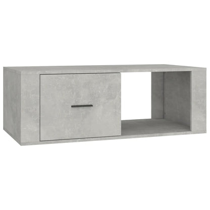 Table basse Gris béton 100x50,5x35 cm Bois d'ingénierie