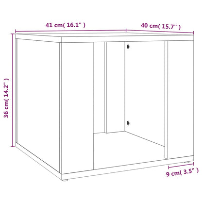 Table de chevet Chêne fumé 41x40x36 cm Bois d'ingénierie