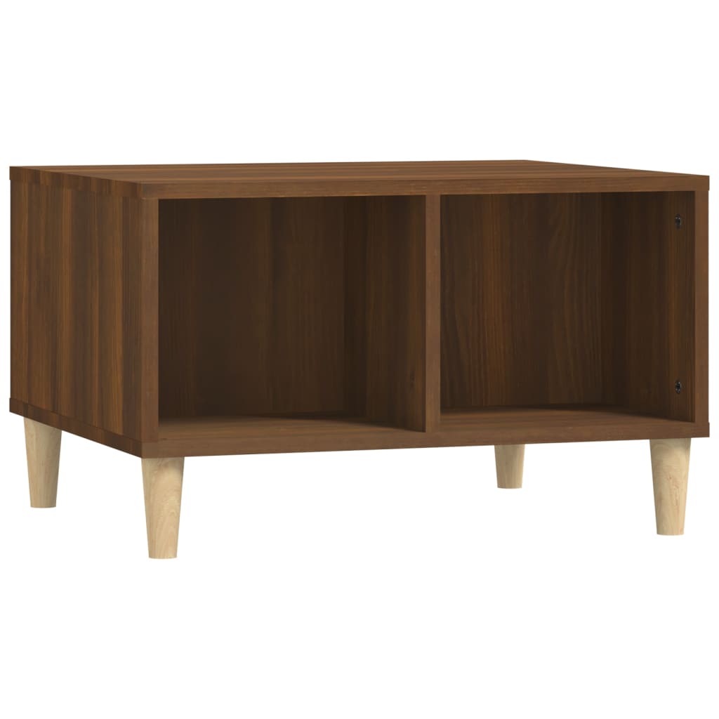 Table basse Chêne marron 60x50x36,5 cm Bois d'ingénierie