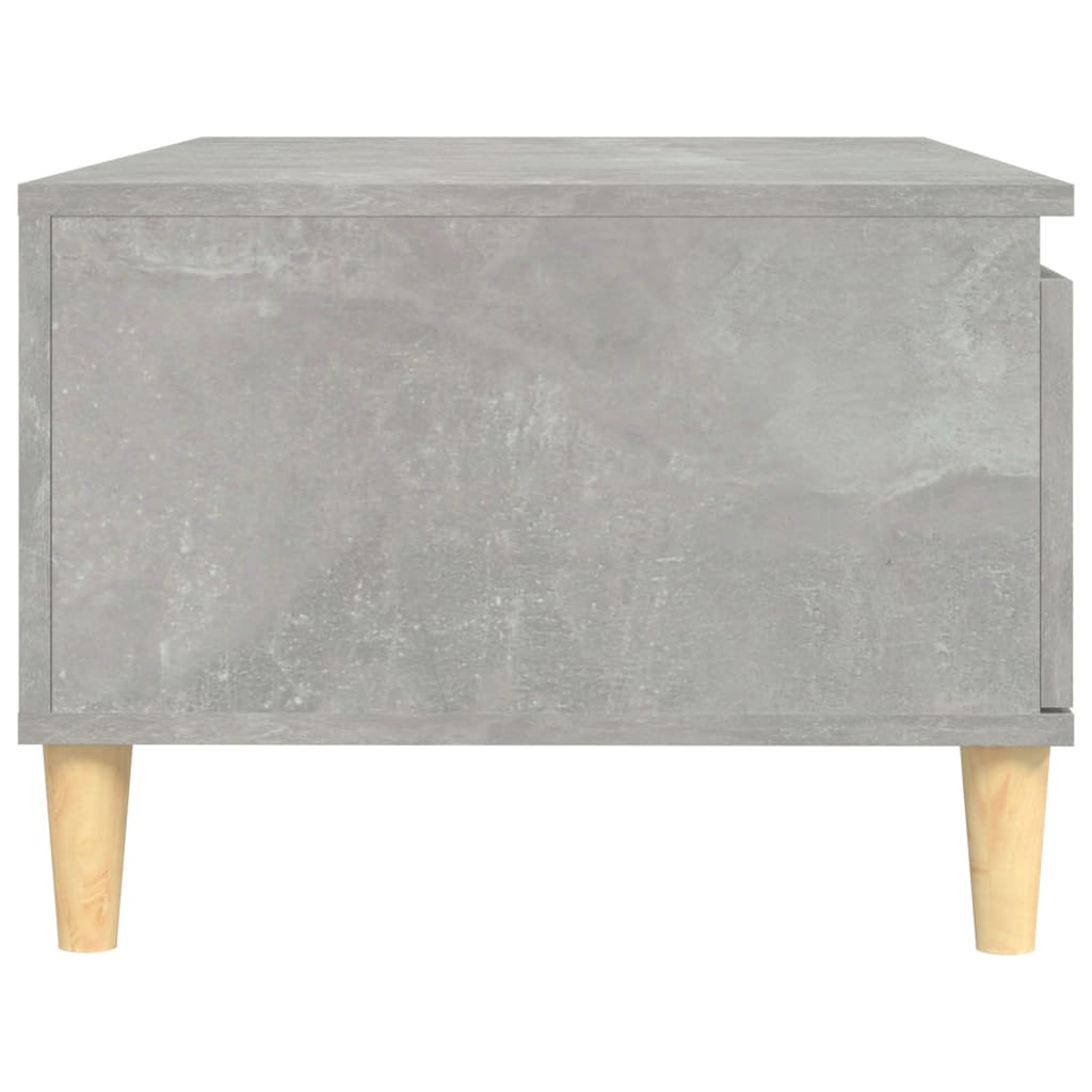 Table basse Gris béton 90x50x36,5 cm Bois d'ingénierie