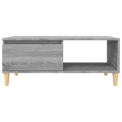 Table basse Sonoma gris 90x50x36,5 cm Bois d'ingénierie