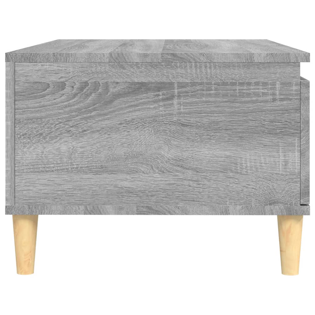 Table basse Sonoma gris 90x50x36,5 cm Bois d'ingénierie