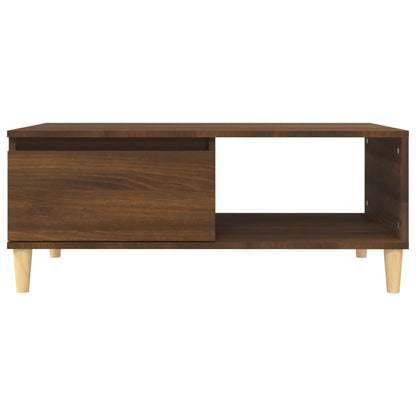 Table basse Chêne marron 90x50x36,5 cm Bois d'ingénierie