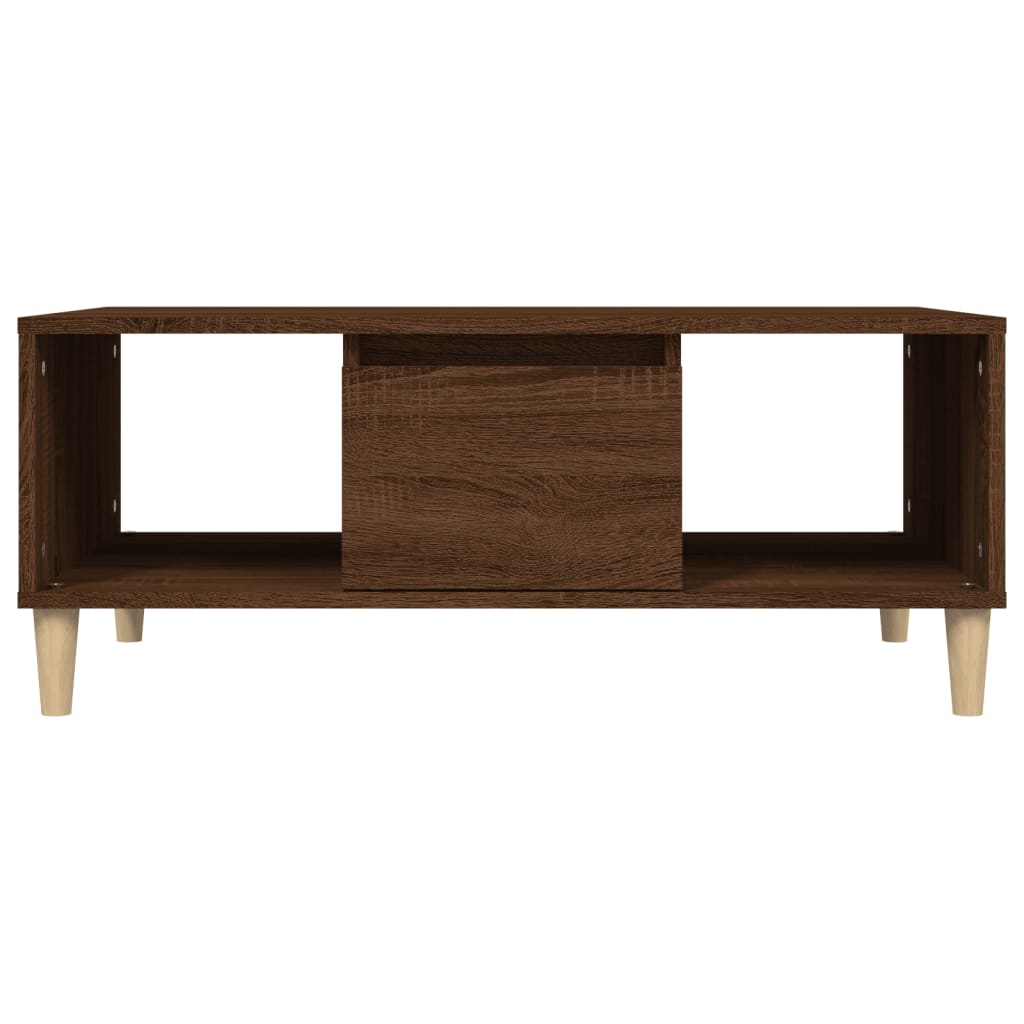 Table basse Chêne marron 90x50x36,5 cm Bois d'ingénierie