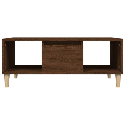 Table basse Chêne marron 90x50x36,5 cm Bois d'ingénierie