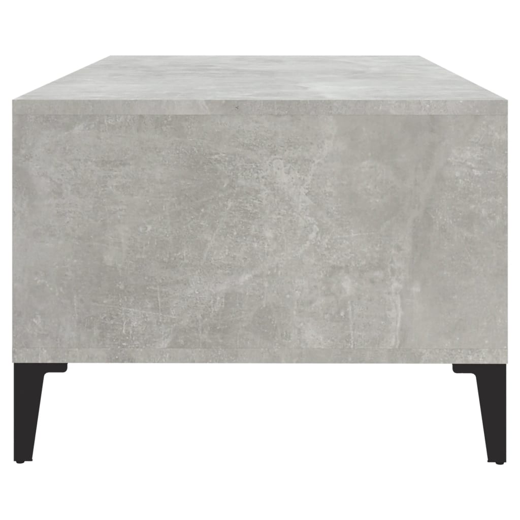 Table basse Gris béton 90x50x36,5 cm Bois d'ingénierie