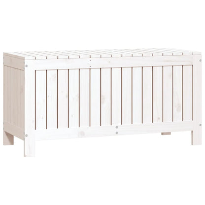 Boîte de rangement de jardin Blanc 108x42,5x54 cm Bois de pin