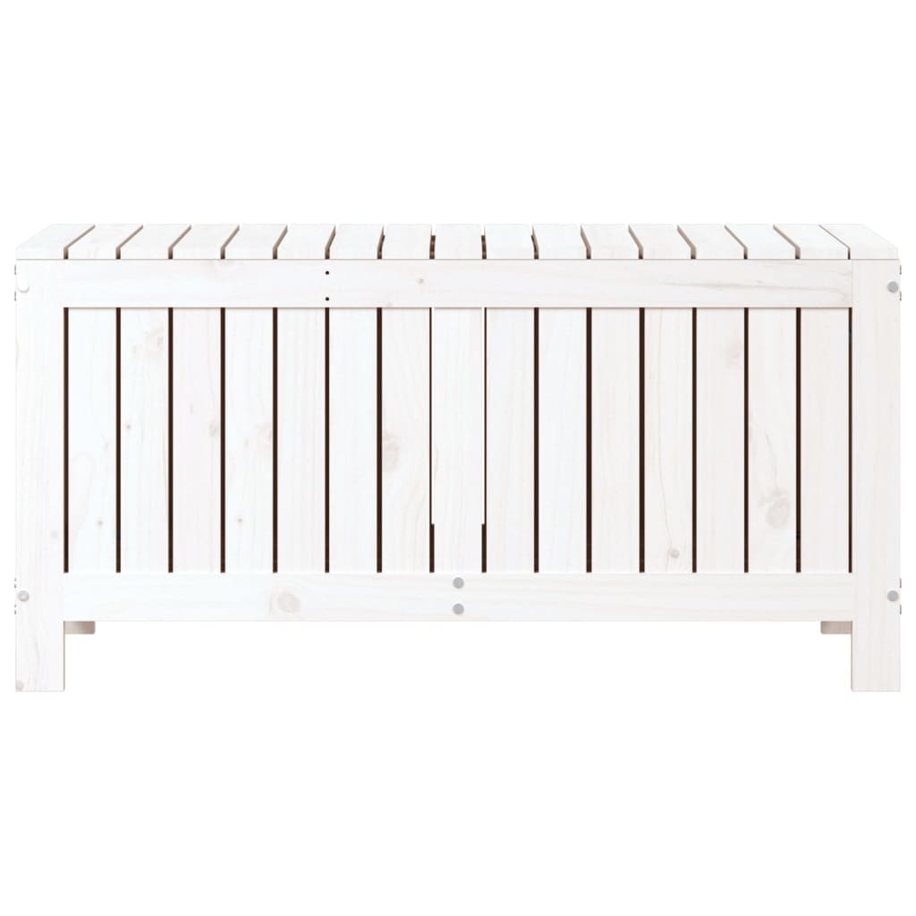 Boîte de rangement de jardin Blanc 108x42,5x54 cm Bois de pin