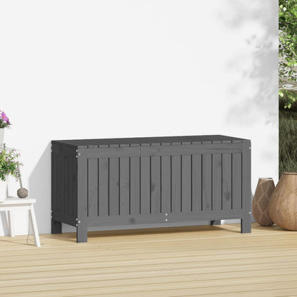 Boîte de rangement de jardin Gris 108x42,5x54 cm Bois de pin