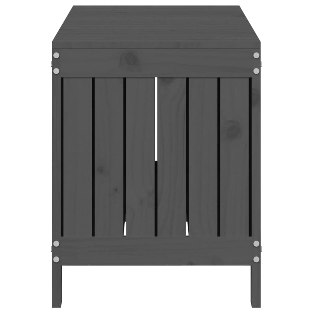 Boîte de rangement de jardin Gris 108x42,5x54 cm Bois de pin