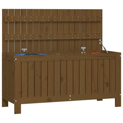 Boîte de rangement de jardin Marron miel 108x42,5x54cm Bois pin