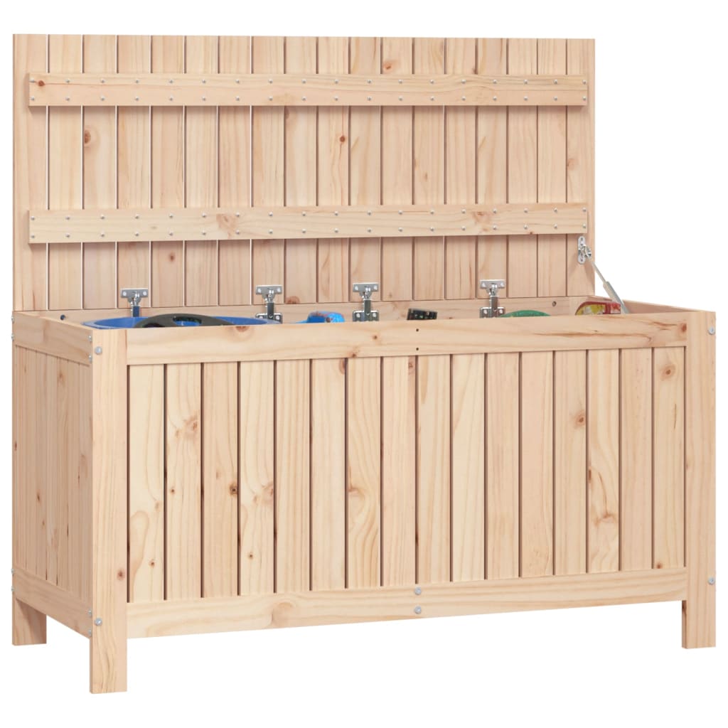 Boîte de rangement de jardin 115x49x60 cm Bois massif de pin