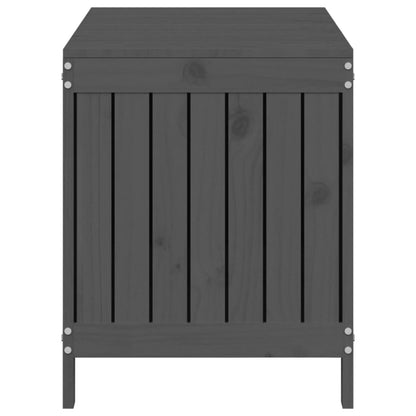 Boîte de rangement de jardin Gris 115x49x60 cm Bois de pin