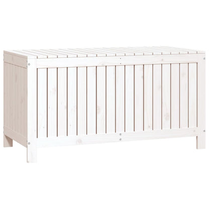 Boîte de rangement de jardin Blanc 121x55x64 cm Bois de pin