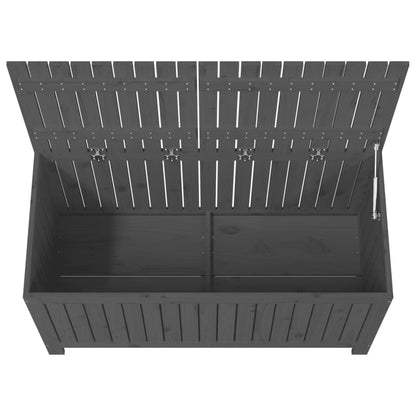 Boîte de rangement de jardin Gris 121x55x64 cm Bois de pin