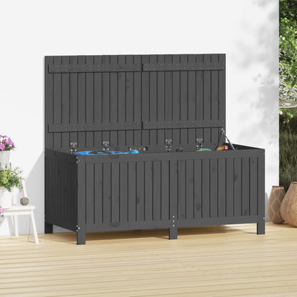 Boîte de rangement de jardin Gris 147x68x64 cm Bois de pin