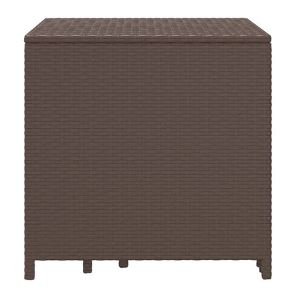 Tables gigognes 3 pcs marron résine tressée