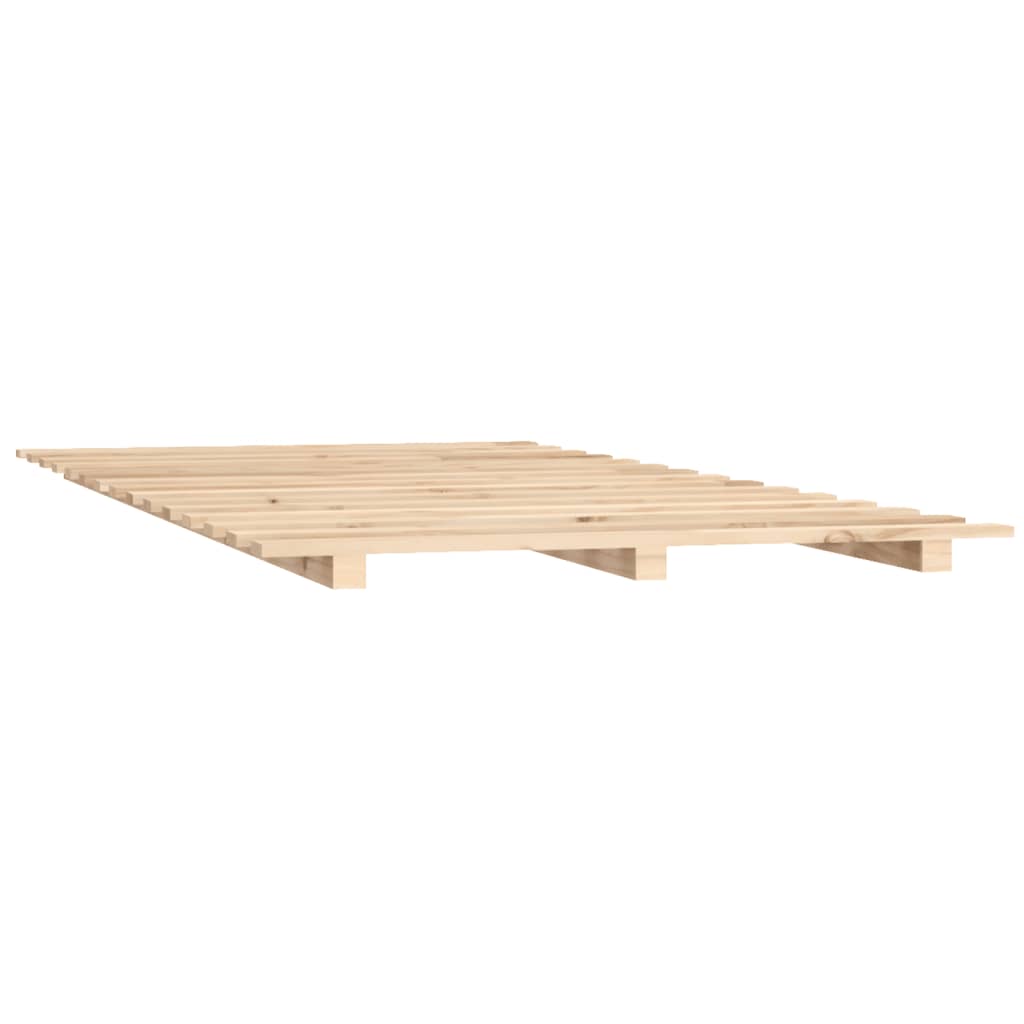 Cadre de lit sans matelas 140x190 cm bois de pin massif