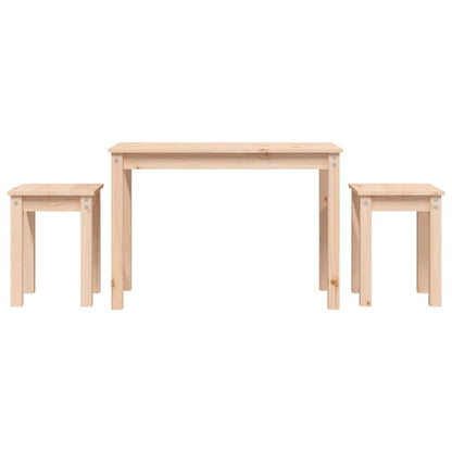 Tables gigognes 3 pcs Bois de pin massif