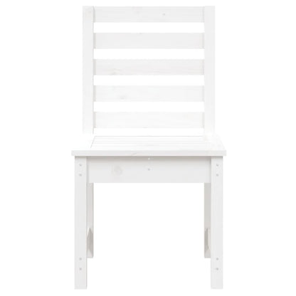 Chaises de jardin lot de 2 blanc 50x48x91,5 cm bois massif pin