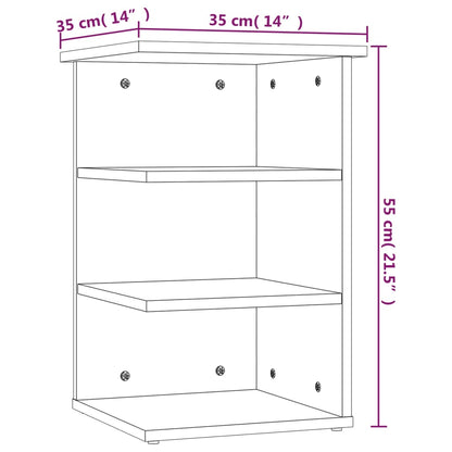 Armoire latérale Chêne fumé 35x35x55 cm Bois d'ingénierie