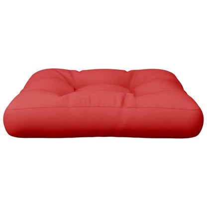 Coussin de palette rouge 60x60x12 cm tissu