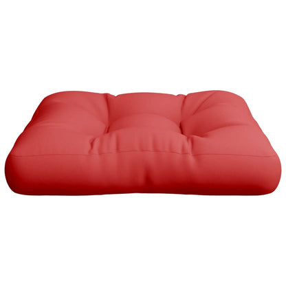 Coussin de palette rouge 60x60x12 cm tissu