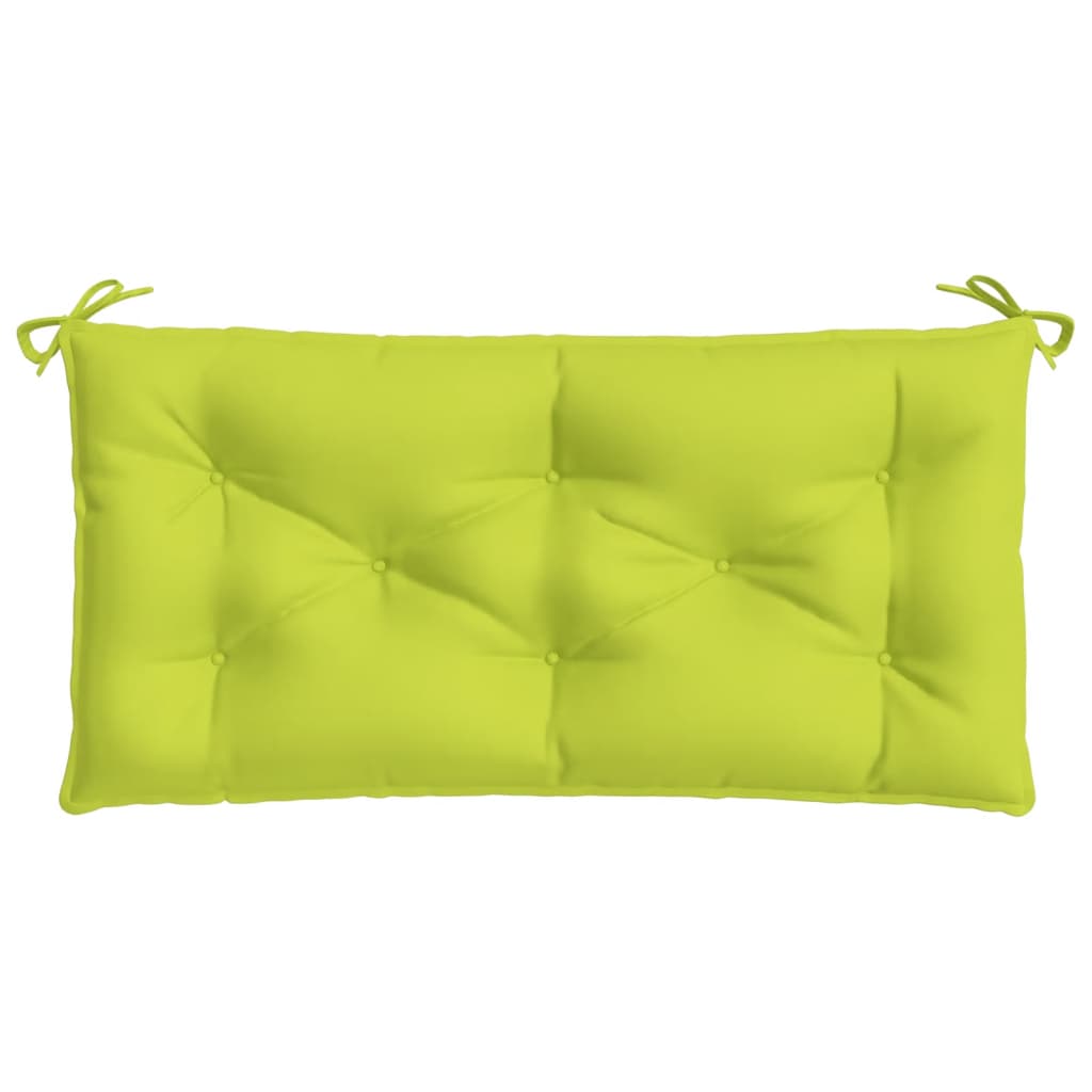 Coussins de banc de jardin lot de 2 vert vif tissu Oxford