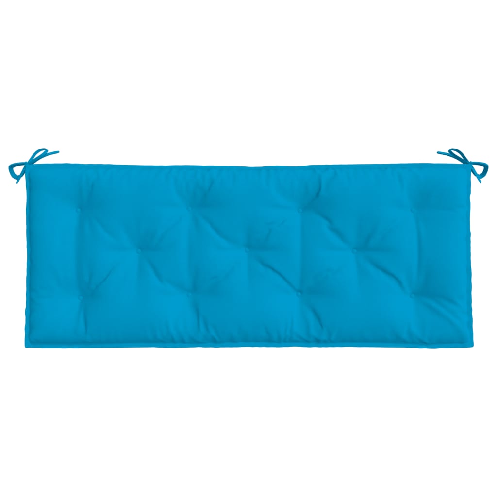 Coussins de banc de jardin lot de 2 bleu clair tissu Oxford