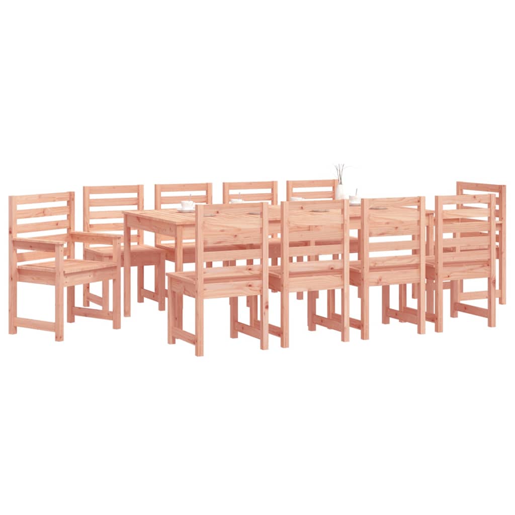 Ensemble à manger de jardin 11 pcs bois massif Douglas