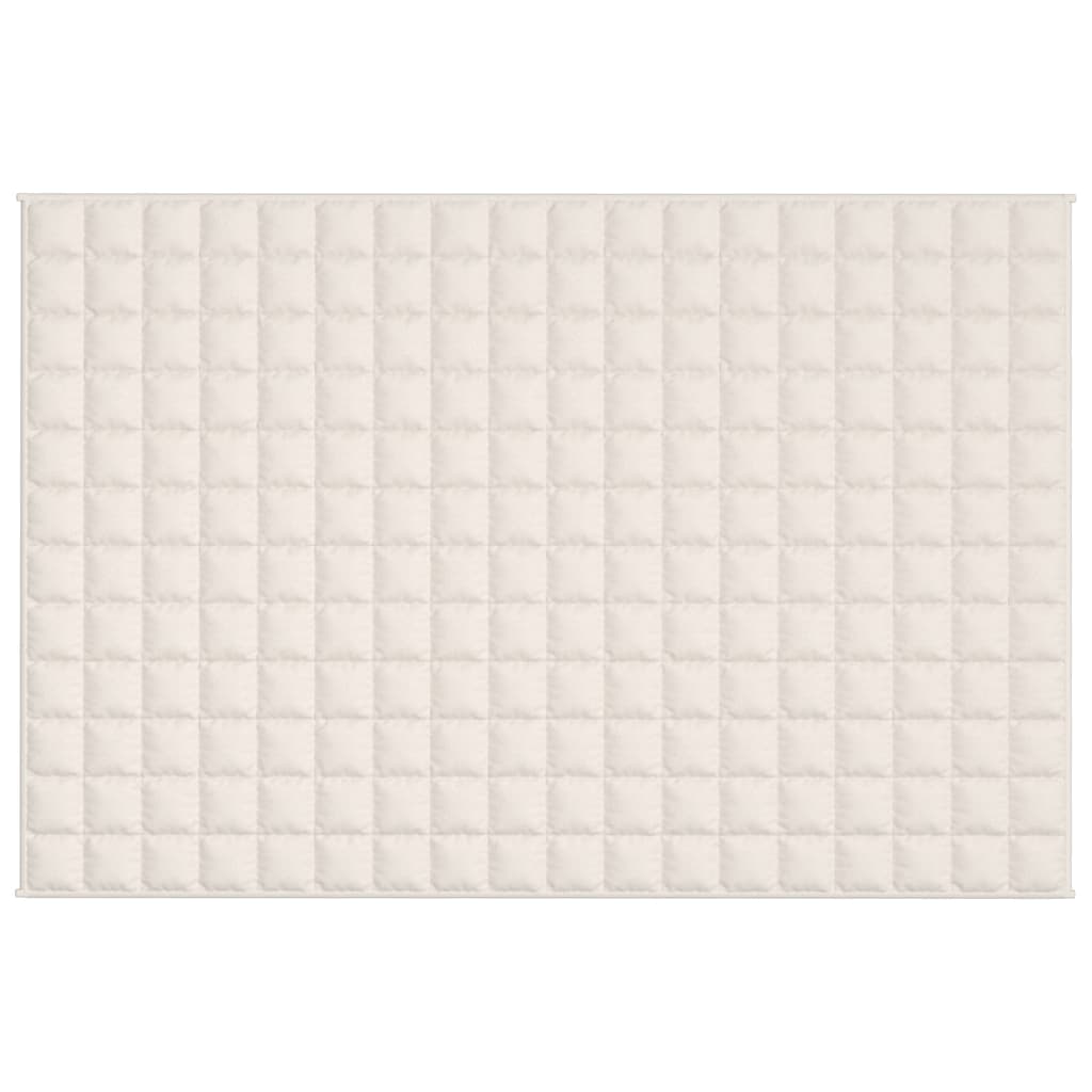 Couverture lestée Crème clair 122x183 cm 5 kg Tissu