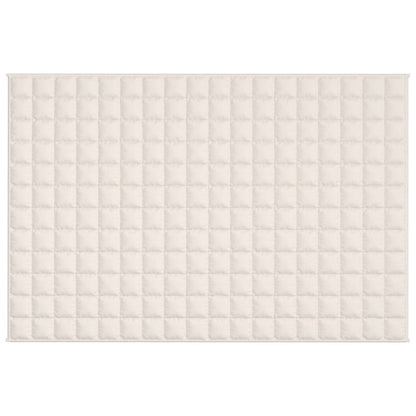 Couverture lestée Crème clair 122x183 cm 5 kg Tissu