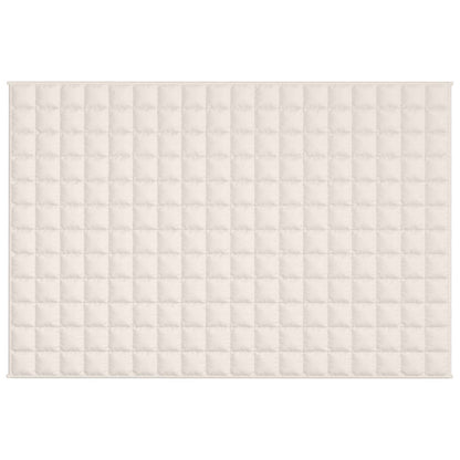 Couverture lestée Crème clair 122x183 cm 9 kg Tissu