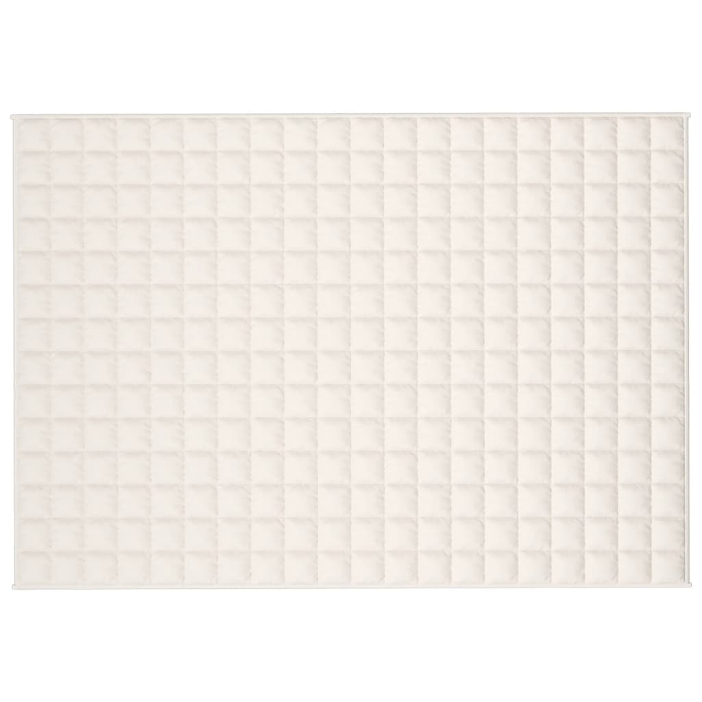 Couverture lestée Crème clair 135x200 cm 6 kg Tissu