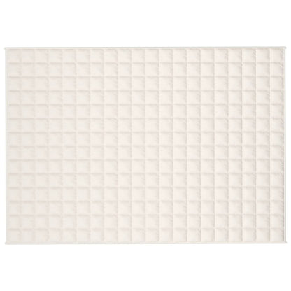 Couverture lestée Crème clair 140x200 cm 6 kg Tissu