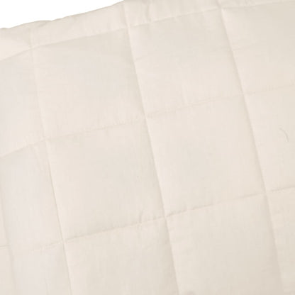 Couverture lestée Crème clair 200x220 cm 13 kg Tissu