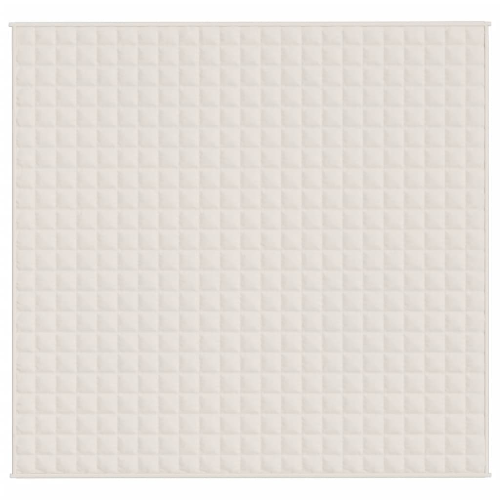 Couverture lestée Crème clair 220x240 cm 11 kg Tissu