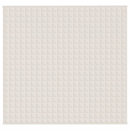 Couverture lestée Crème clair 220x240 cm 11 kg Tissu