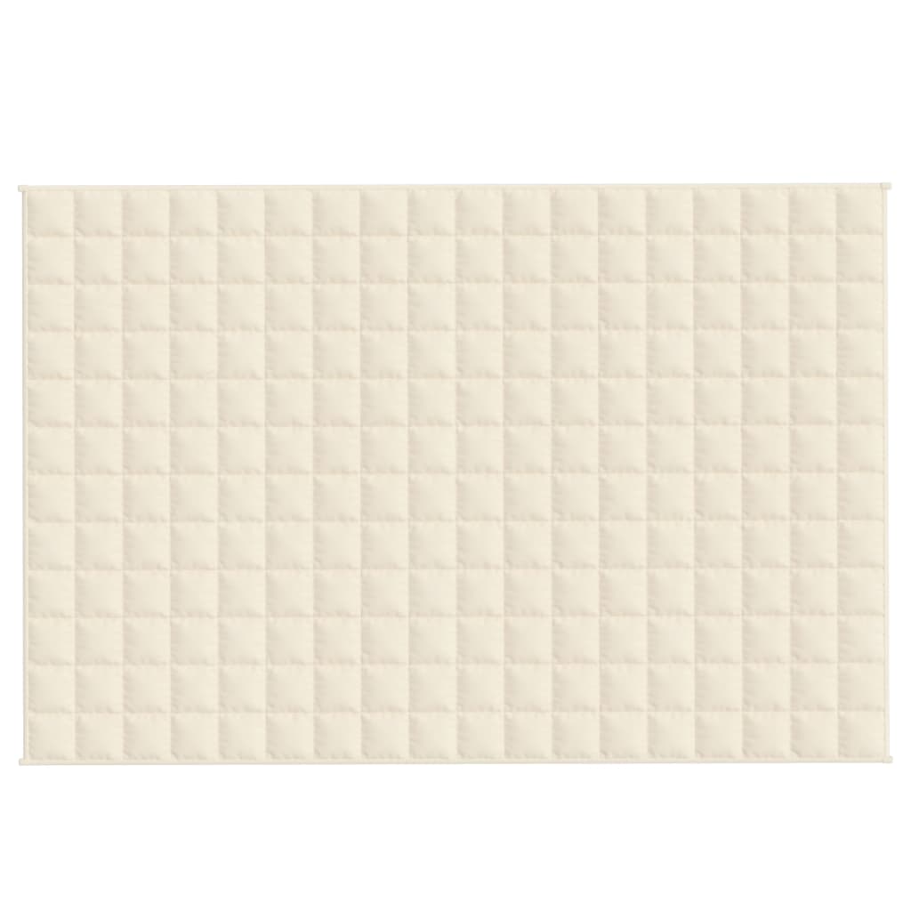 Couverture lestée Crème clair 122x183 cm 5 kg Tissu