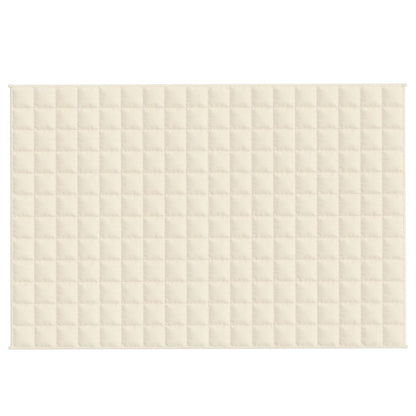 Couverture lestée Crème clair 122x183 cm 5 kg Tissu