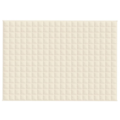 Couverture lestée Crème clair 137x200 cm 10 kg Tissu