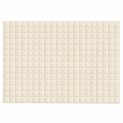 Couverture lestée Crème clair 140x200 cm 10 kg Tissu