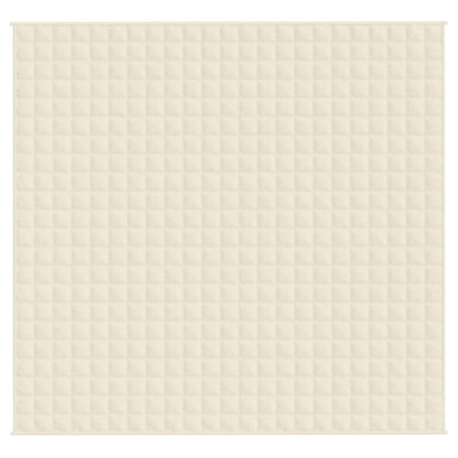 Couverture lestée Crème clair 220x230 cm 15 kg Tissu