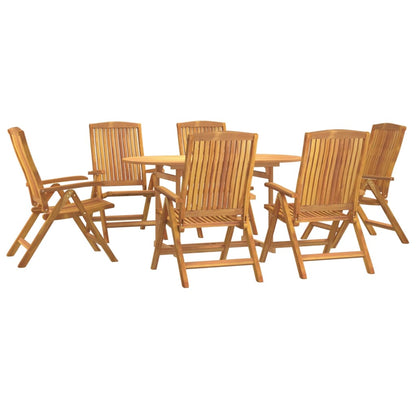 Ensemble à manger de jardin 7 pcs Bois de teck solide