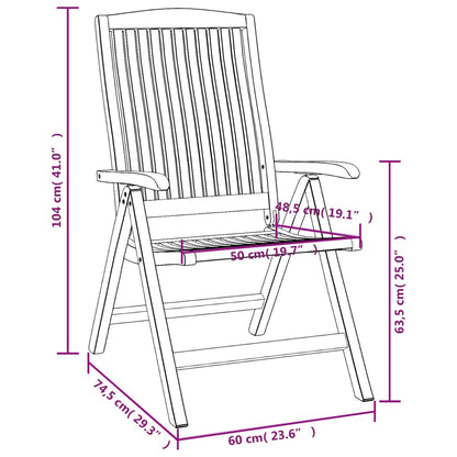 Ensemble à manger de jardin 9 pcs Bois de teck solide