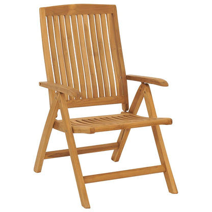 Chaises de jardin inclinables lot de 4 bois massif de teck