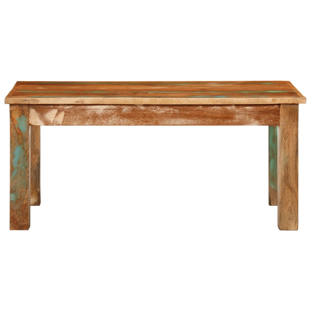 Table basse 100x55x45 cm bois de récupération massif