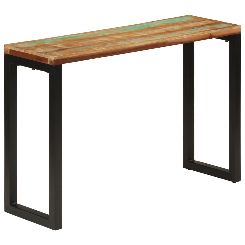 Table console 110x35x75 cm bois massif de récupération